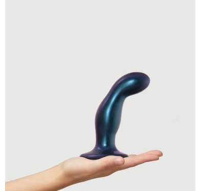 DILDO PLUG SNAKY BLEU METALLIC - M